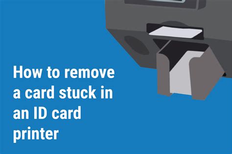 remove jammed card in id smart printer|card stuck inside printer.